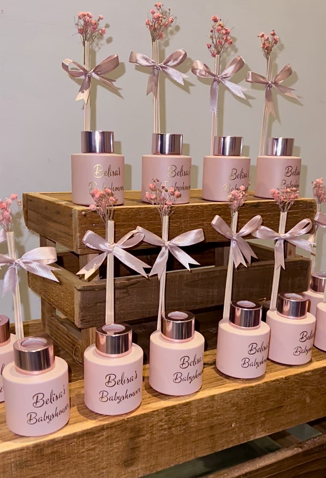 Blush geurstokjeshouder met dop naar keuze (incl. 4 geurstokjes)