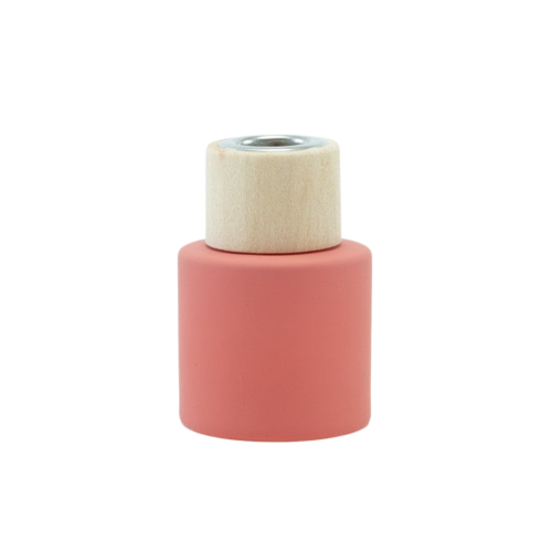 Terracotta geurstokjeshouder met dop naar keuze (incl. 4 geurstokjes)