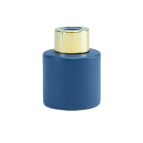 Marineblauw geurstokjeshouder met dop naar keuze (incl. 4 geurstokjes)