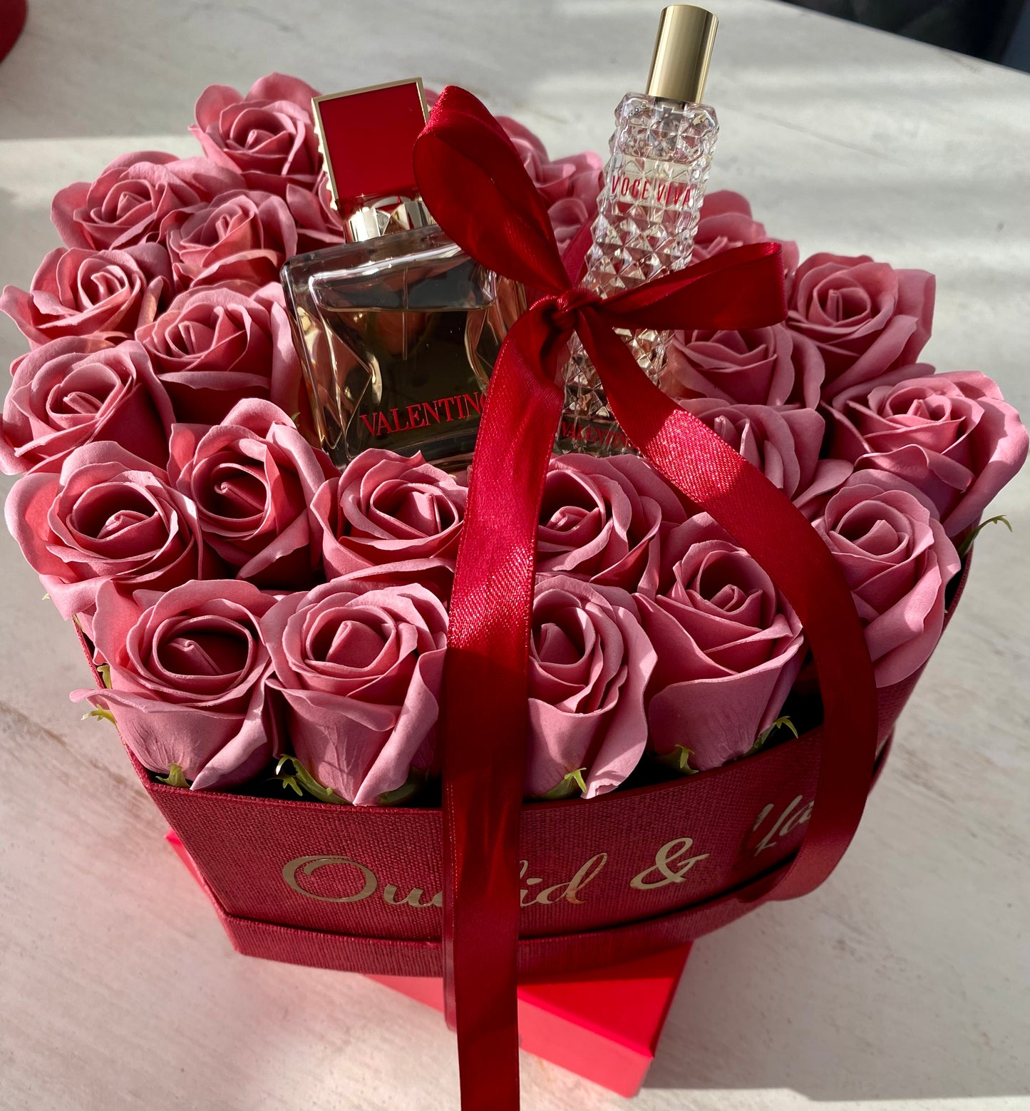 flowerbox hart met zeeprozen