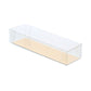 PVC langwerpige transparante doos met goudkarton