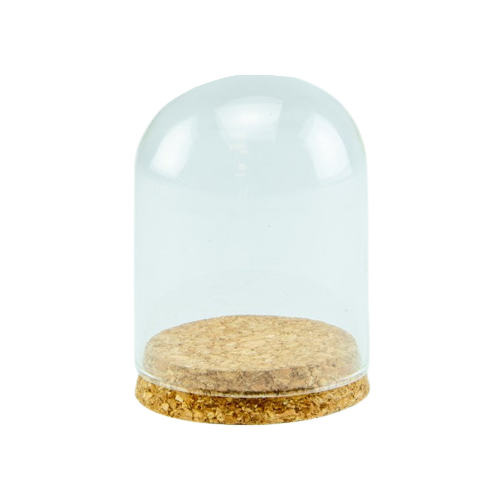 Glazen globe met kurk